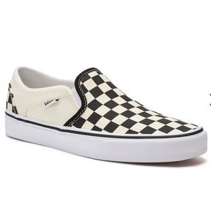 NWT VANS CHECKERED ASHER SLIP ON WMNS SIZE 9.0